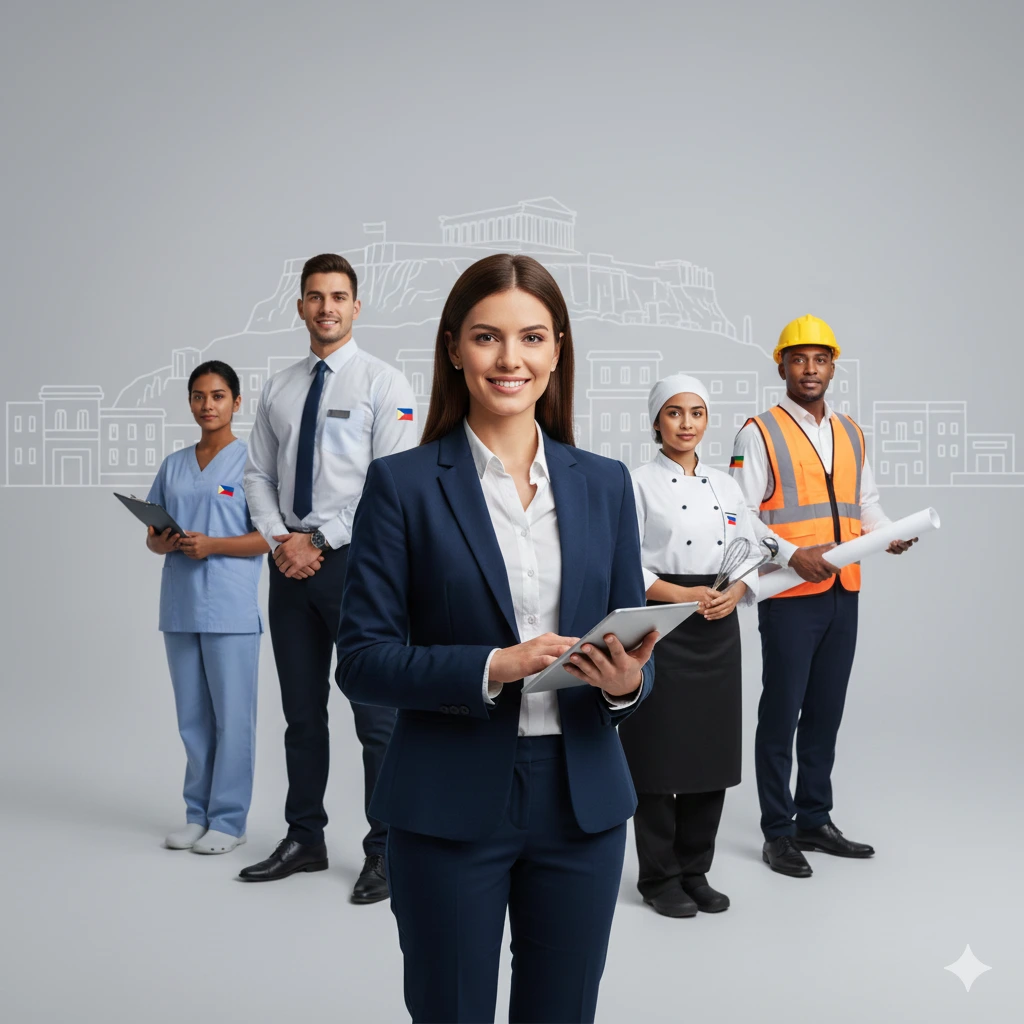 People in different professions